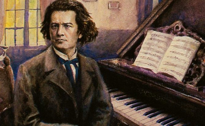Highly intelligent Beethoven plays the piano