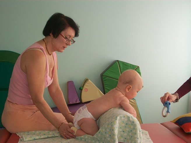 Child being examined